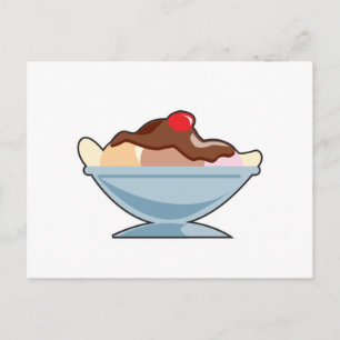 banana split postcard