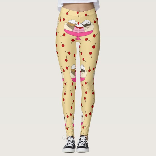 Banana Split Print Leggings (Front)