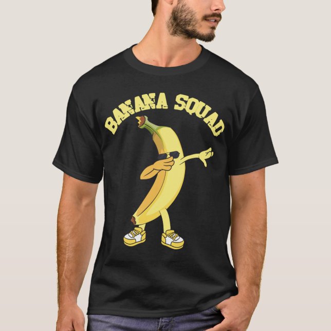 Banana Squad Dab Dabbing Dope Swag Vegan Vegetaria T-Shirt (Front)