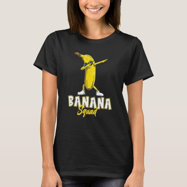 Banana Squad Funny Dabbing Banana Shirt Food & Dab (Front)