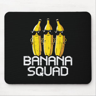 Banana Squad Funny Fruit Team Crew Matching Women Mouse Mat