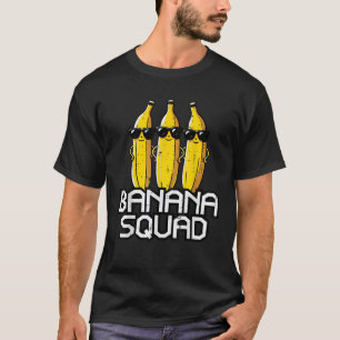 Banana Squad Funny Fruit Team Crew Matching Women T-Shirt