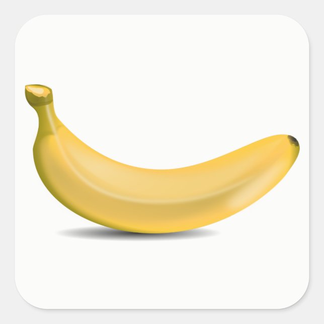 Banana Square Sticker (Front)