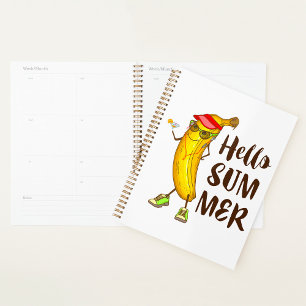 Banana Summer Spiral Planner