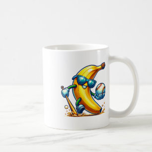 Banana Sungles Face Funny Fruit Cool Banana Funny Coffee Mug