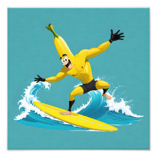 Banana Surfer 01 Photo Print