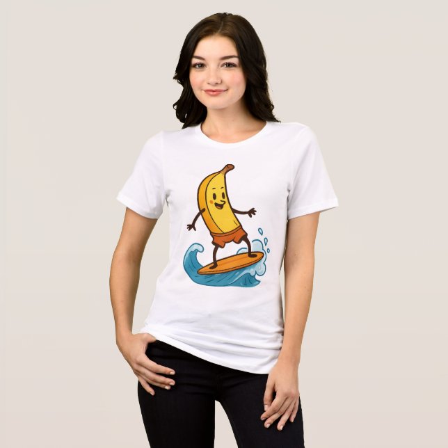 Banana Surfer Tri-Blend Shirt (Front Full)