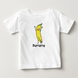 Banana that's happy, celebrating and cheering baby T-Shirt