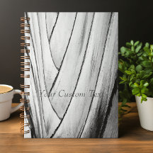 Banana Tree Bark Notebook - Customisable Text