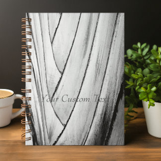 Banana Tree Bark Notebook - Customisable Text
