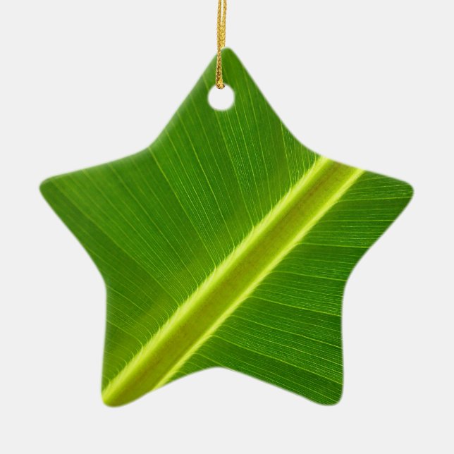 Banana Tree Leaf Ceramic Tree Decoration (Front)