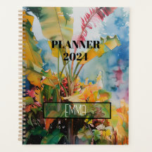BANANA TREE WATERCOLOR - PLANNER 
