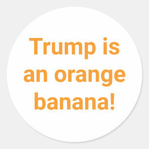 Banana Trump Comic Splash-Art Hankamer Artjunkhaus Classic Round Sticker