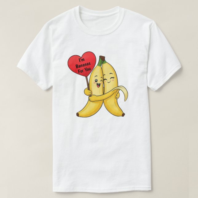 Banana Valentine's Day Unisex T-Shirt (Design Front)