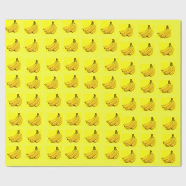 Banana Wallpaper Wrapping Paper (Flat)