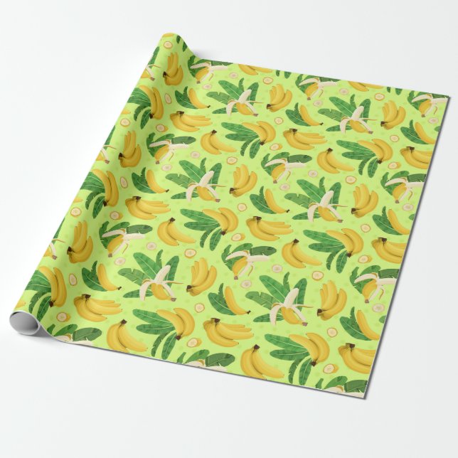 Banana Wrapping Paper (Unrolled)