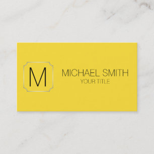 Banana yellow colour background business card