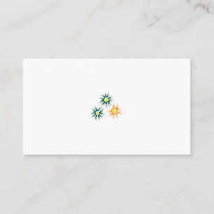 Banana Yellow, Dark Blue Green, decorative Business Card