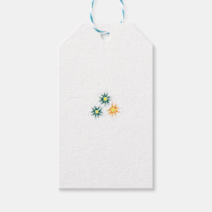 Banana Yellow, Dark Blue Green, decorative Gift Tags