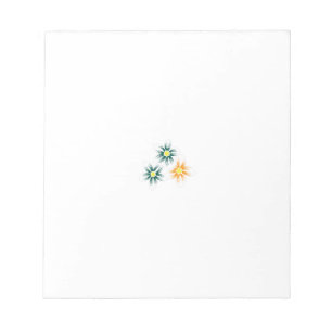 Banana Yellow, Dark Blue Green, decorative Notepad