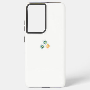 Banana Yellow, Dark Blue Green, decorative Samsung Galaxy Case