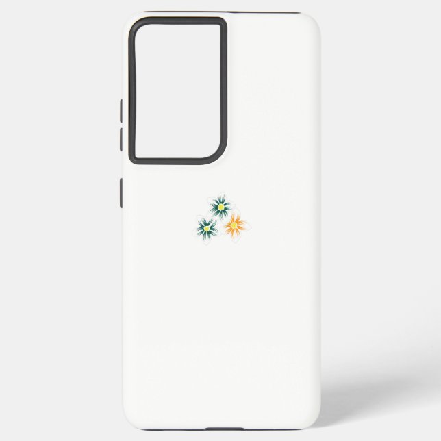 Banana Yellow, Dark Blue Green, decorative Samsung Galaxy S21 Ultra Case (Back)