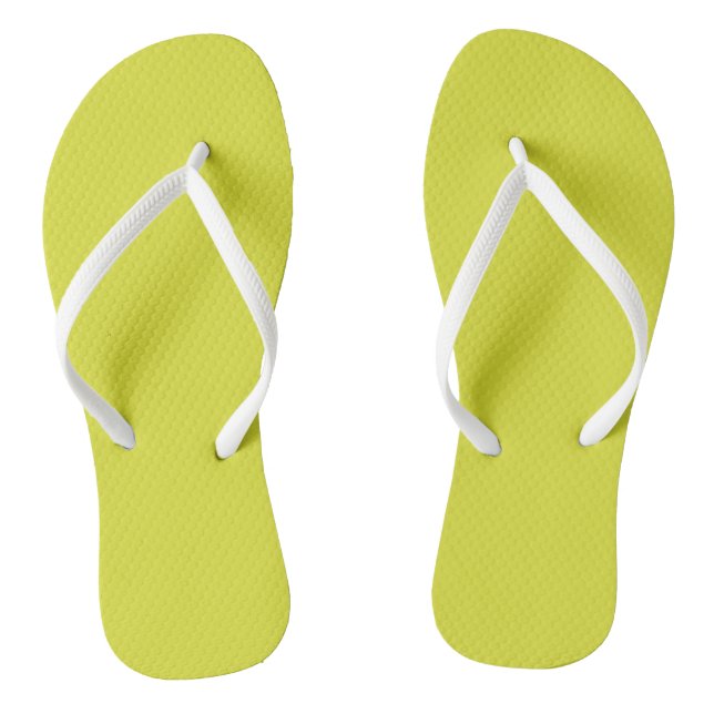 Banana Yellow Flip Flops (Footbed)