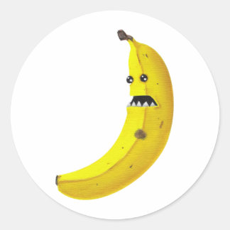 Bananaaargh Classic Round Sticker