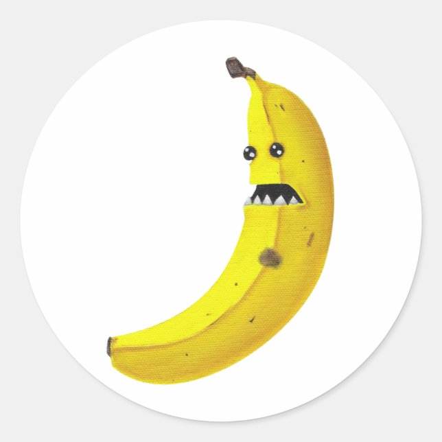 Bananaaargh Classic Round Sticker (Front)