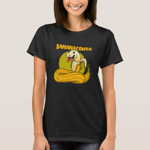 Bananaconda Anaconda Python Cute Snake with Banana T-Shirt