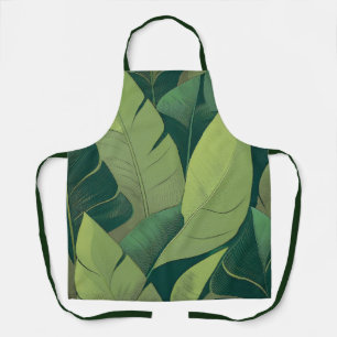 Bananarama Hawaiian Banana Leaves Apron