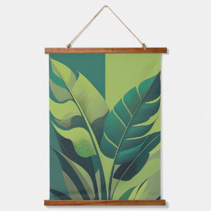 Bananarama Hawaiian Banana Leaves  Hanging Tapestry