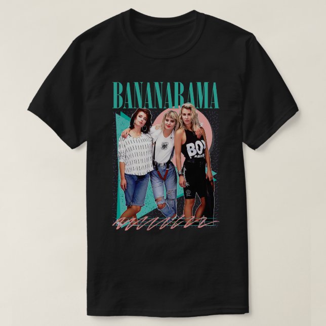 Bananarama Retro 80s Fan Art Design T-Shirt (Design Front)
