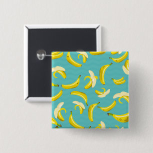 Bananas 15 Cm Square Badge