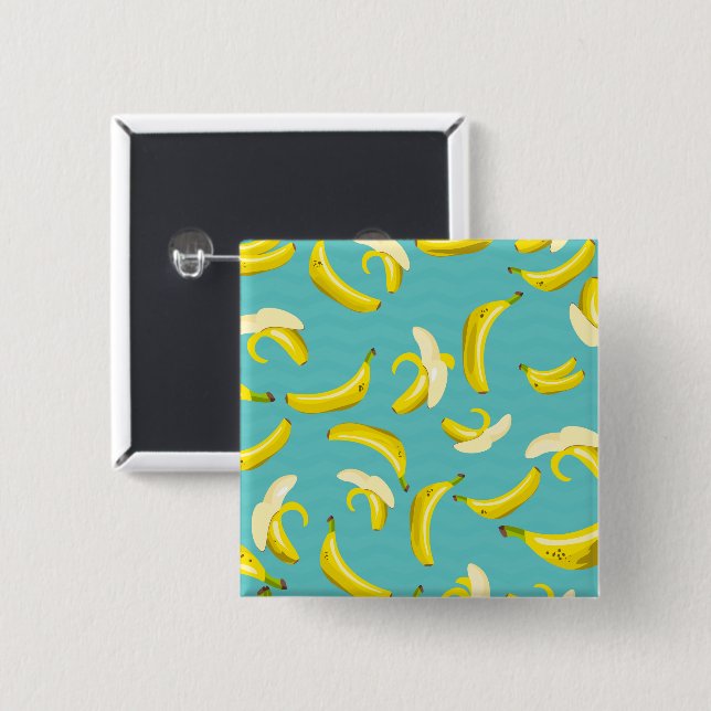 Bananas 15 Cm Square Badge (Front & Back)