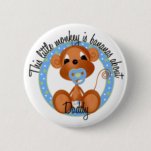 Bananas About Daddy 6 Cm Round Badge