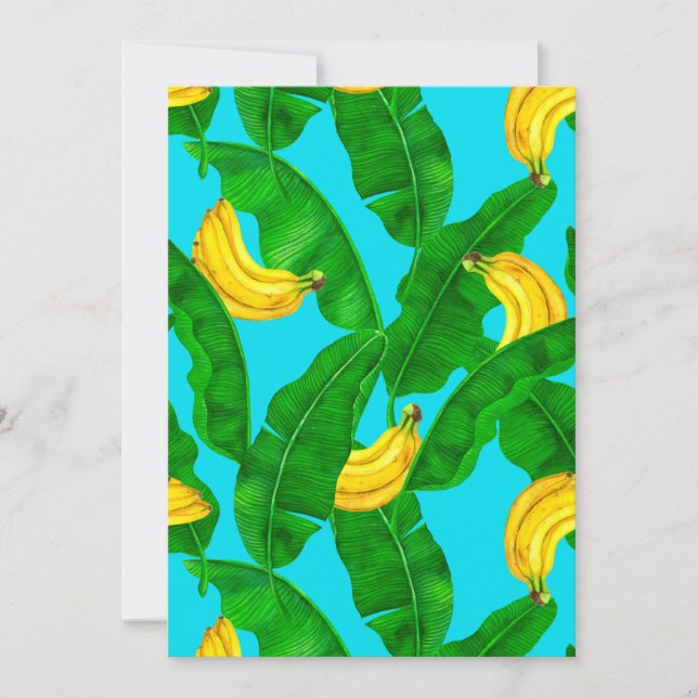 Bananas and leaves watercolor design (Front)