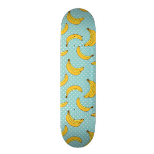 Bananas And Polk Dots Skateboard