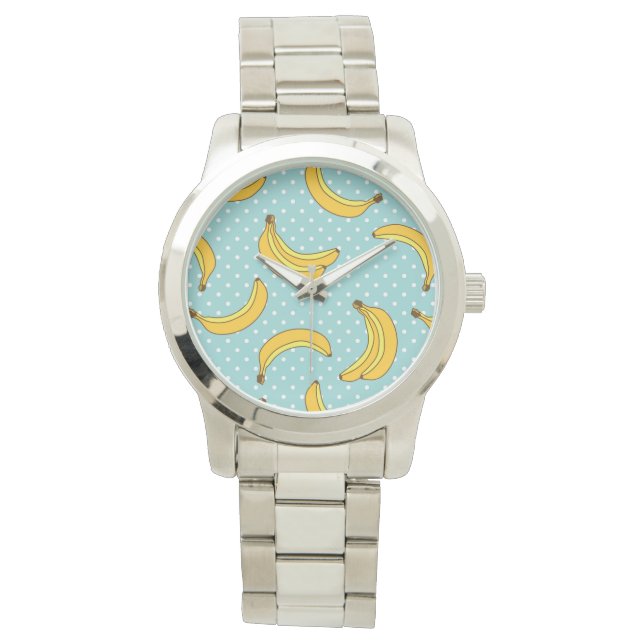 Bananas And Polk Dots Watch (Front)