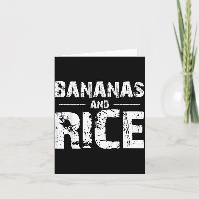 Bananas and rice  card (Front)
