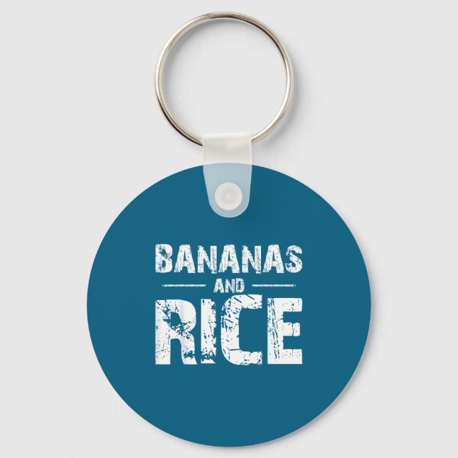 Bananas and rice  key ring (Front)
