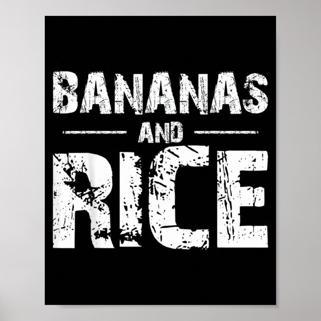 Bananas and rice  poster (Front)