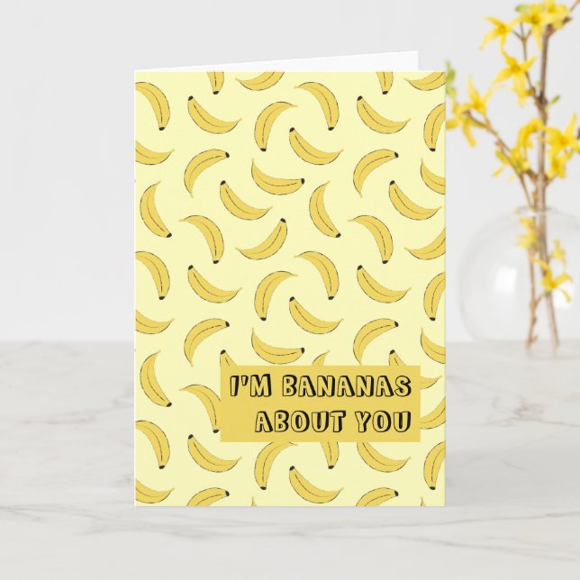 Bananas Card (Yellow Flower)