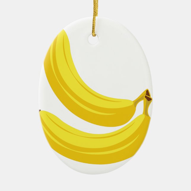 Bananas Ceramic Tree Decoration (Front)