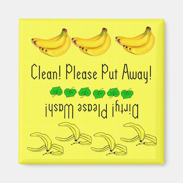 Bananas dishwasher magnet (Front)