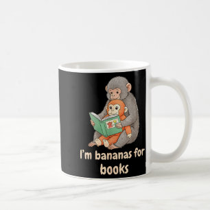 Bananas for books punch monkey national reading coffee mug
