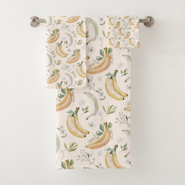 Bananas for Cherries Bath Towel Set (Insitu)