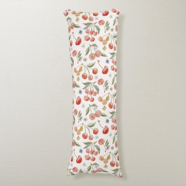 Bananas for Cherries Body Cushion (Front Vertical)