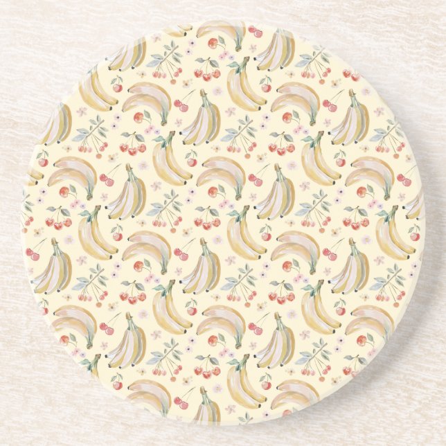 Bananas for Cherries Coaster (Front)