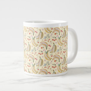 Bananas for Cherries Large Coffee Mug